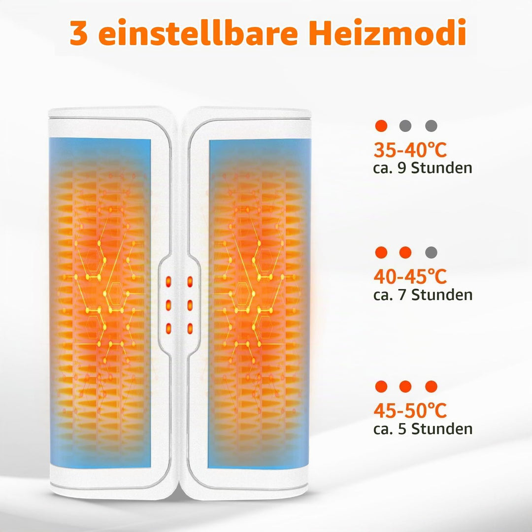 gabless Handwärmer elektrisch 2er Set, Handwärmer Taschenwärmer, Handwärmer wiederverwendbar, elektr