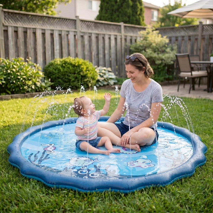 Super Splash® | Kinder Wasserspielgeräte | Pool mit Wasserdüsen | Kinder-Teppichspielzeug für drauss