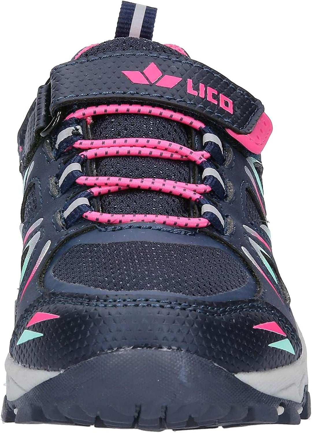 Lico Unisex Kinder Allen Vs Cross-Laufschuh 38 EU Marine Pink Türkis, 38 EU Marine Pink Türkis