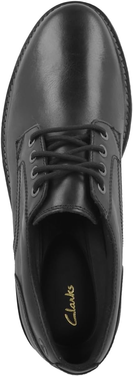 Clarks Herren Batcombe Tie Oxford 45 EU Black Leather, 45 EU Black Leather