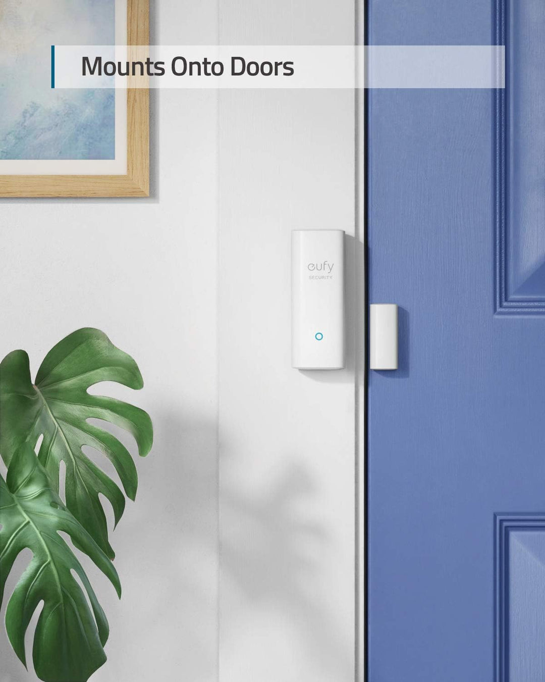 eufy Security by Anker, Haustür Sensor, Erkennt Öffnen/Schliessen von Türen &amp; Fenstern, Sendet Alarm