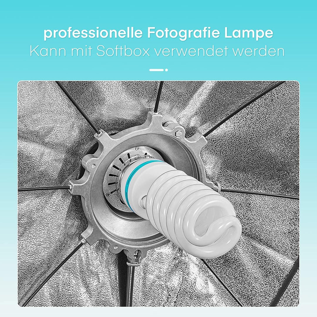 TLGREEN 4 x 135W Spiral-Tageslichtlampe Fotolampe Fotoleuchte, 5500K, E27 Fassung Energiesparlampe S