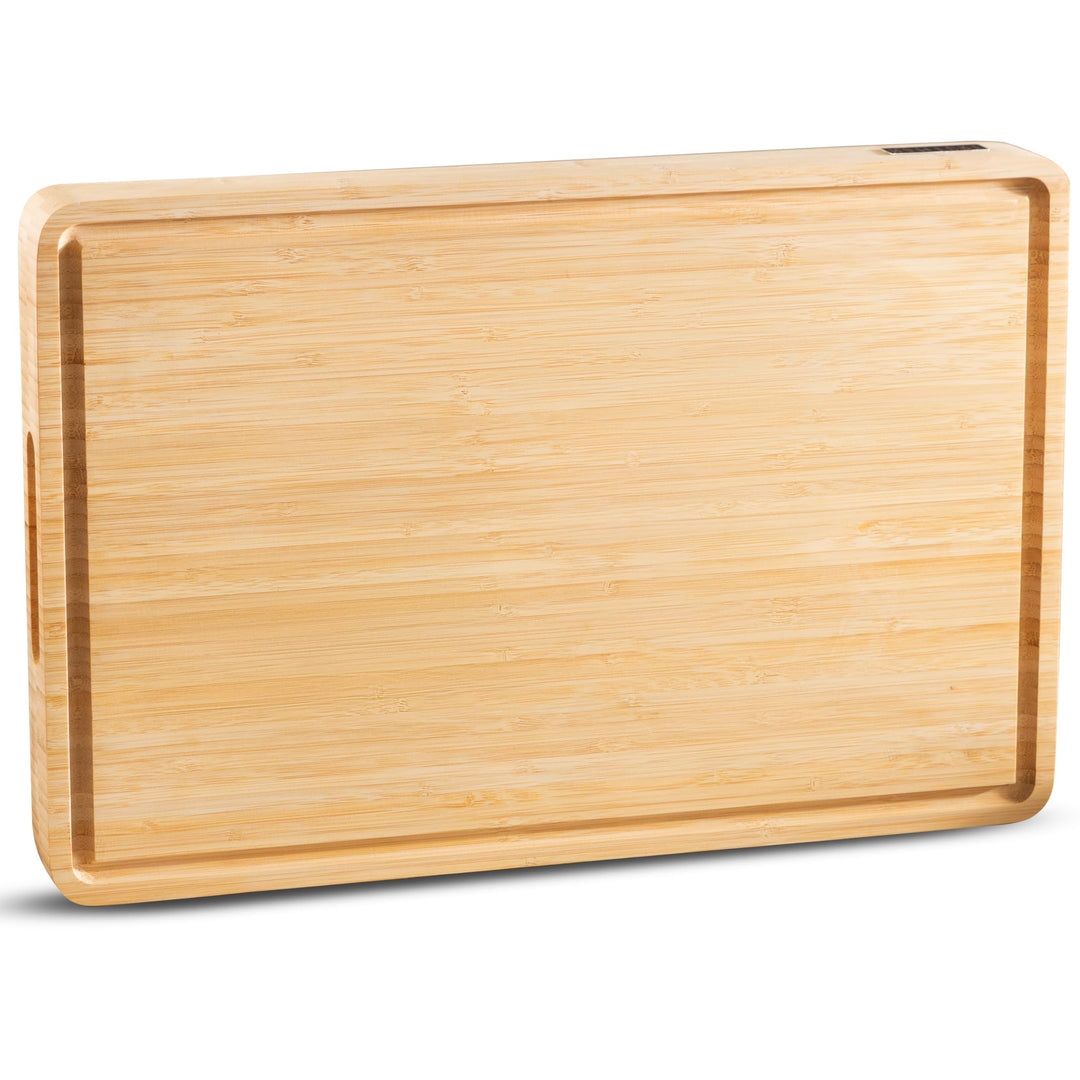 Hackblock Classic – Extra Dick 4 cm – Bambusholz Stirnholz Schneidebrett 45 x 30 cm – Premium Ölbeha