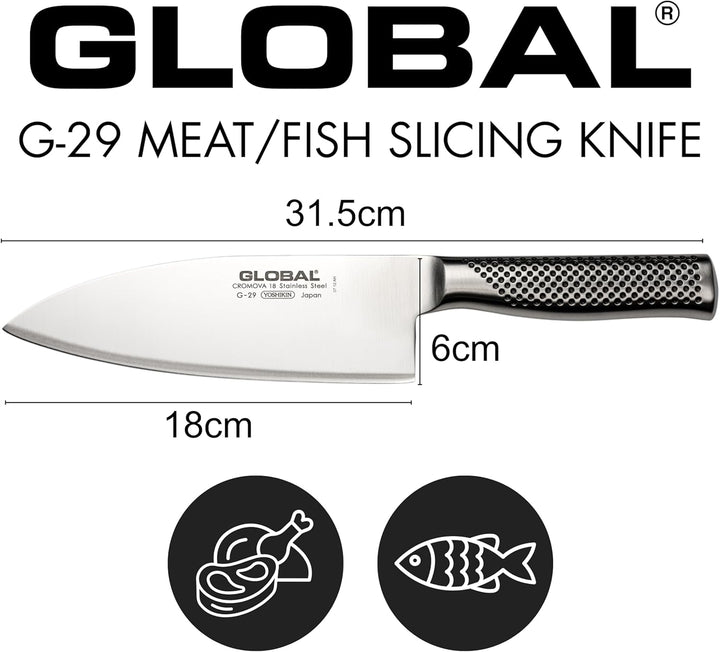 Global G-29 Fleisch- und Fischmesser 18 cm