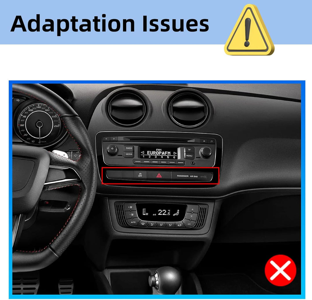 Podofo Carplay Autoradio für Seat Ibiza 2009-2013, Android 2G+32G HiFi, 9" Touchscreen Android Auto
