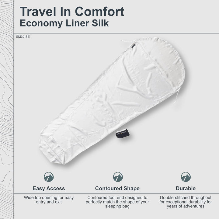 Cocoon Inlett Seide Eco, weiss 1 (Mumie), 1 (Mumie)