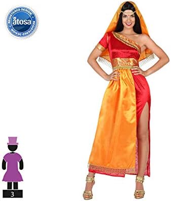 Atosa 22787 Karnevalskostüm, Damen, Rot/Grün, XL, XL