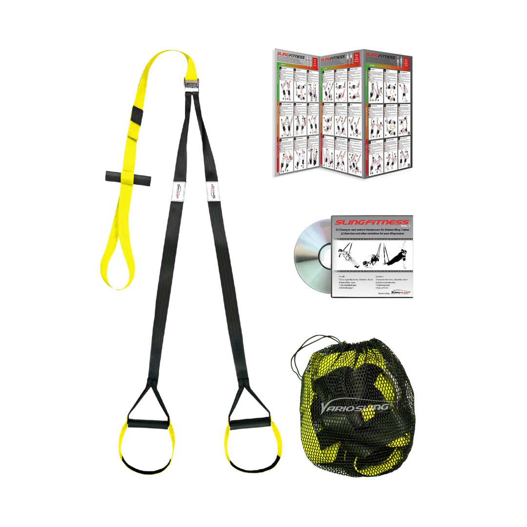 Original Sling Trainer Modell 2025 Schlingentrainer mit DVD Übungs-Poster + Sicherheitshinweise für