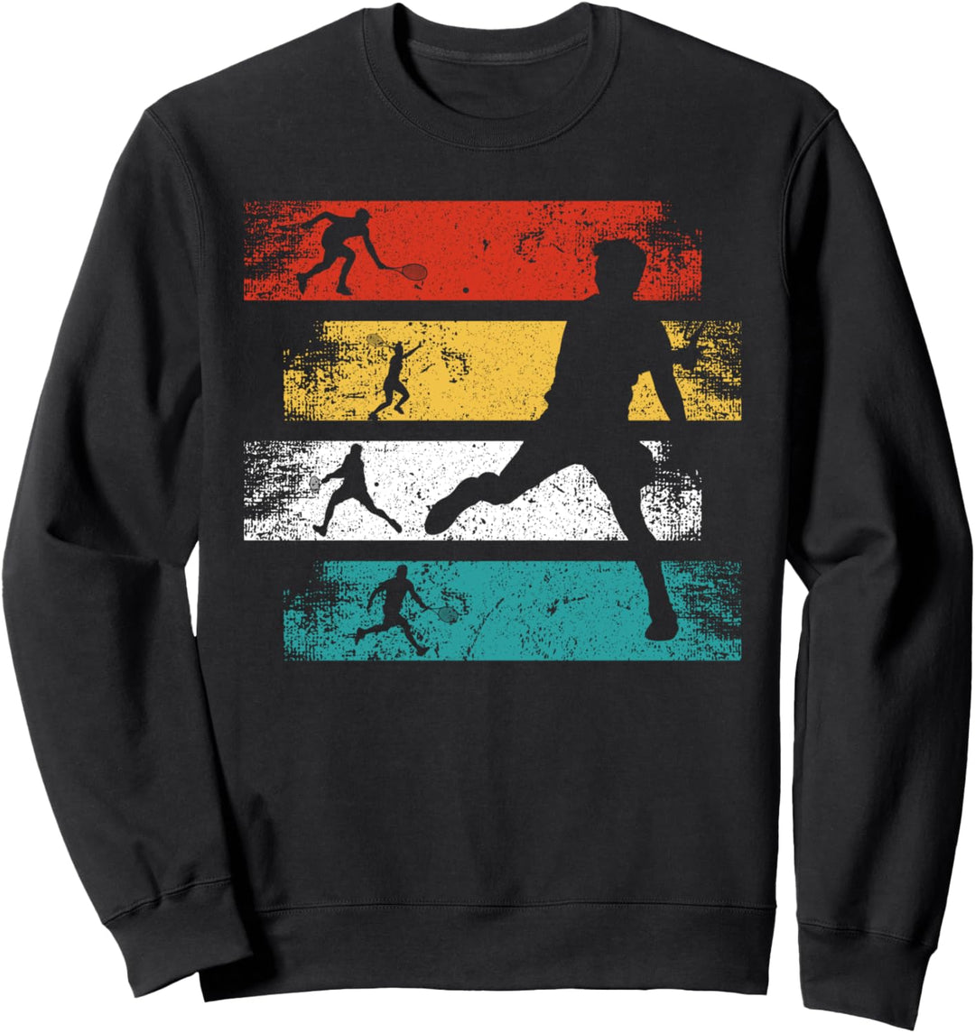 Vintage Tennisspieler T-Shirt Retro Tennis Spieler Sport Sweatshirt