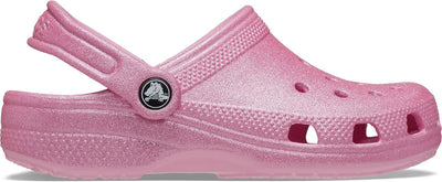Crocs Unisex Kinder Classic Glitter Clog T, Rosa Tweed Glitzer