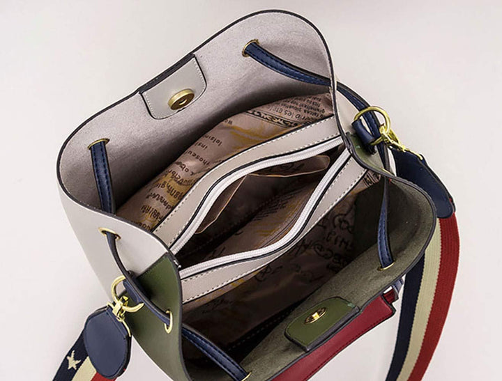 DEERWORD Damen Taschen Handtaschen Elegant Frau Schultertaschen Lack PU-Leder Henkeltaschen Grün, Gr