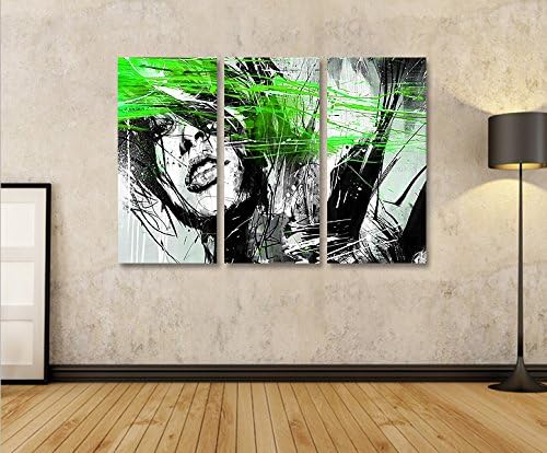 islandburner Bild Bilder auf Leinwand Street Art Neon 3p XXL Poster Leinwandbild Wandbild Dekoartike