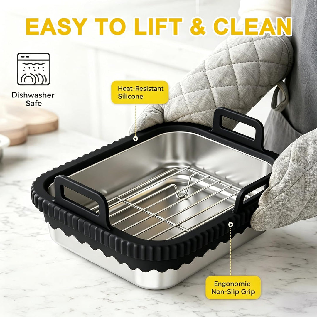 Auflaufform Airfryer für COSORI Heissluftfritteuse 2 Kammern/Ninja Heissluftfritteuse AF400EU/DZ400E