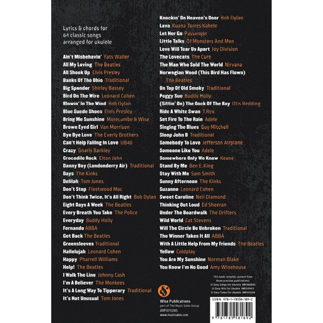 64 Easy Songs For Ukulele: easy keys with easy chord shapes, Taschenbuch