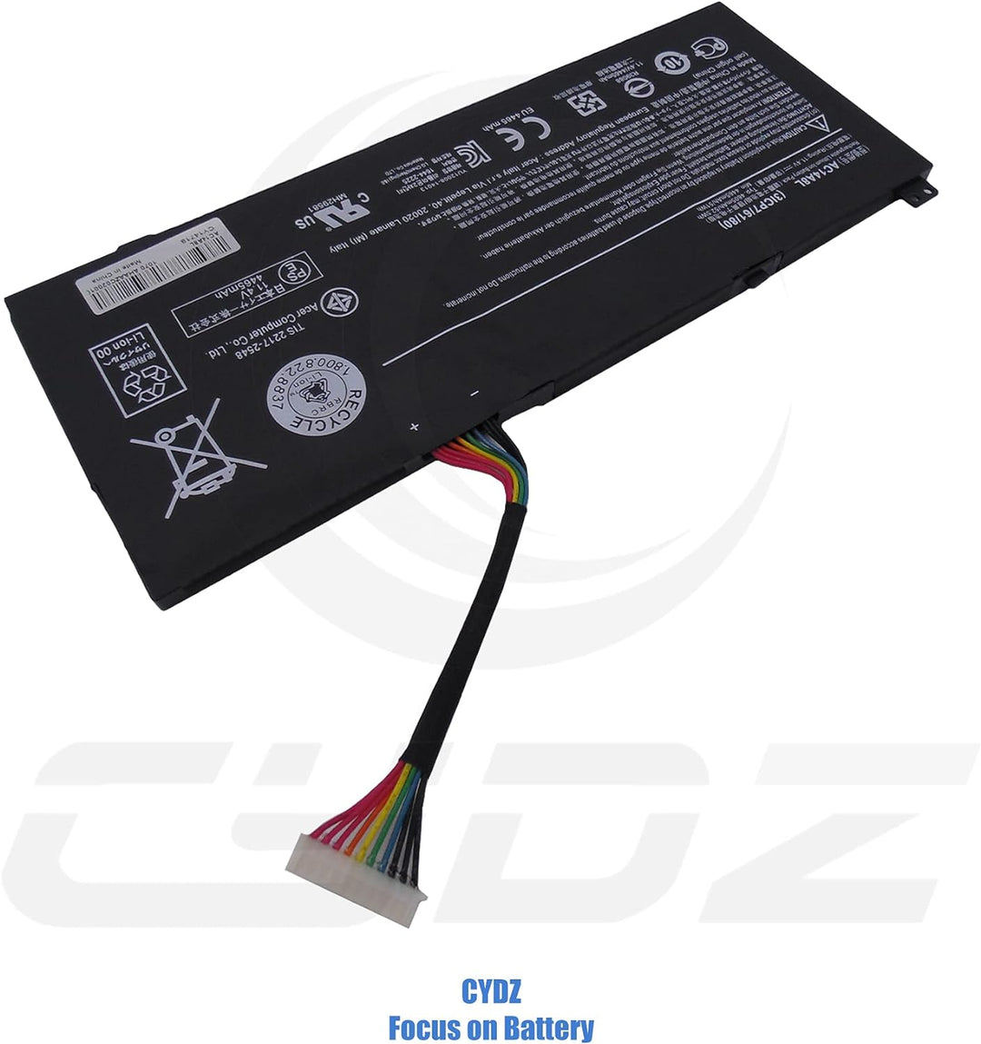 CYDZ® 11.4V 4605mAh Laptop Akku AC14A8L 3ICP7/61/80 934T2119H für Acer Aspire V15 Nitro VN7 VN7-571