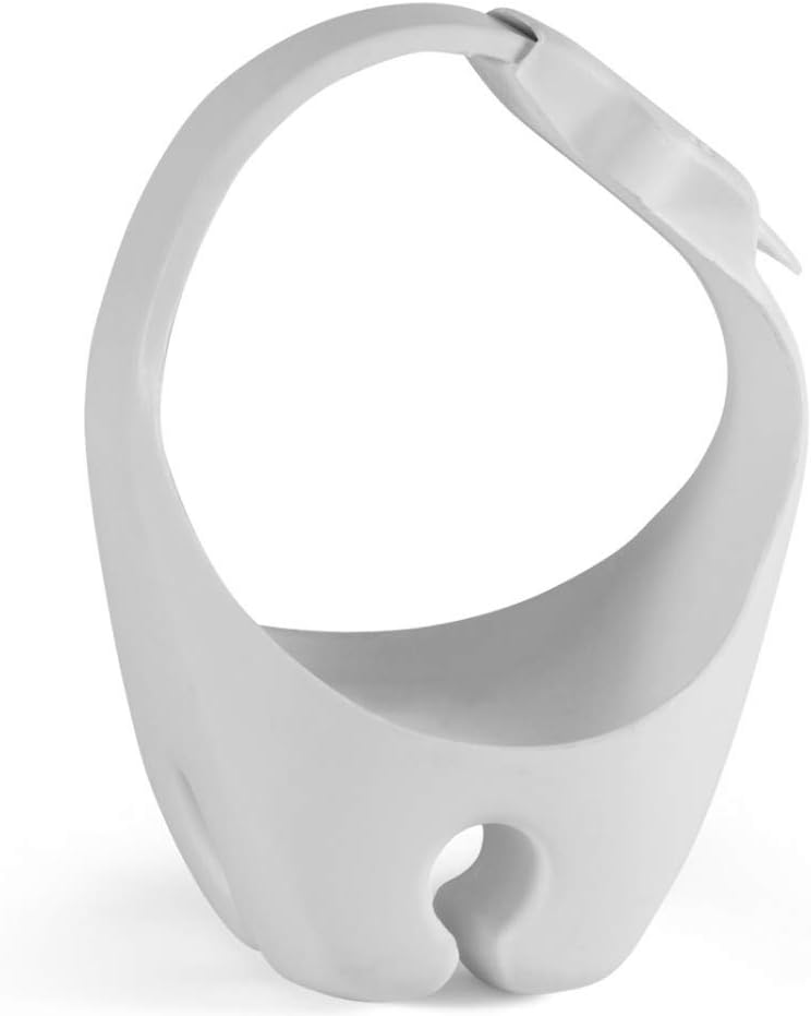 wellenshop Rettungsring-Halter für Reling Rohr Clip-On Weiss Rettungsring-Halterung Befestigung Anba