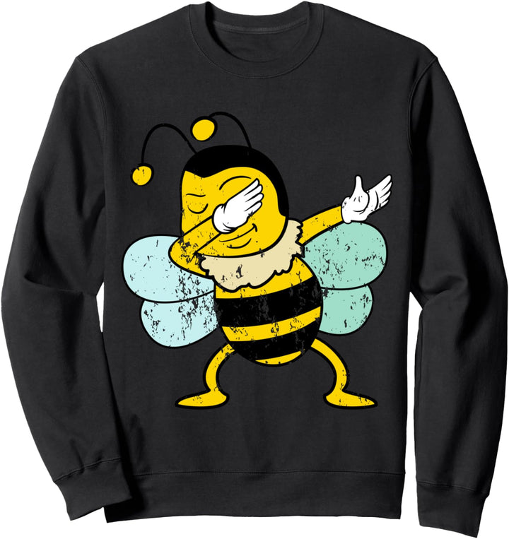 Retro Vintage Grunge Style Dabbing Dab Bienen Imker Tier Fun Sweatshirt