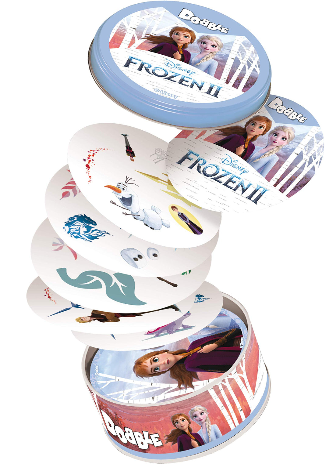 Asmodee , Dobble Frozen 2 , Card Game , Ages 6+ , 2-8 Players , 15 Minutes Playing Time englisch, en