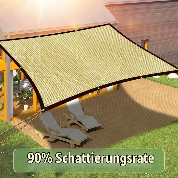 Schattiernetz Schattierungsnetz Garten - Schattennetz mit ösen 2x2 Sonnensegel für terrassenüberdach