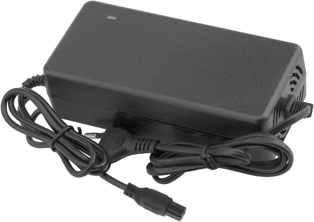 Hauteook 54.6V 2A Li-Ion Ladegerät mit DC Kopf, 3 Pin XLR, 3P GX16, 3P GX12, 3P Plug Netzadapter, D-
