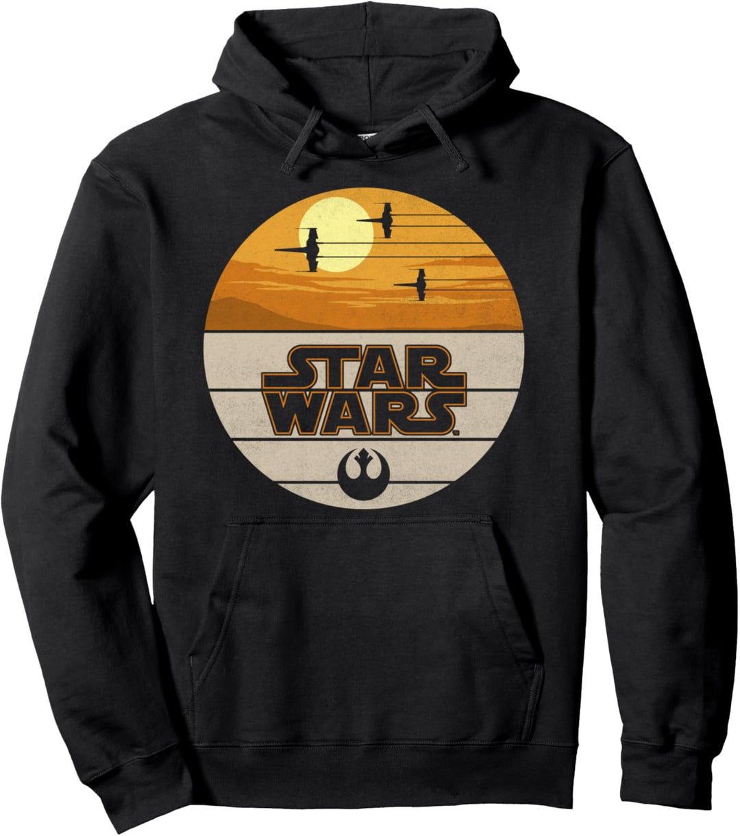 Star Wars The Last Jedi Striped Desert Star Fighters Pullover Hoodie