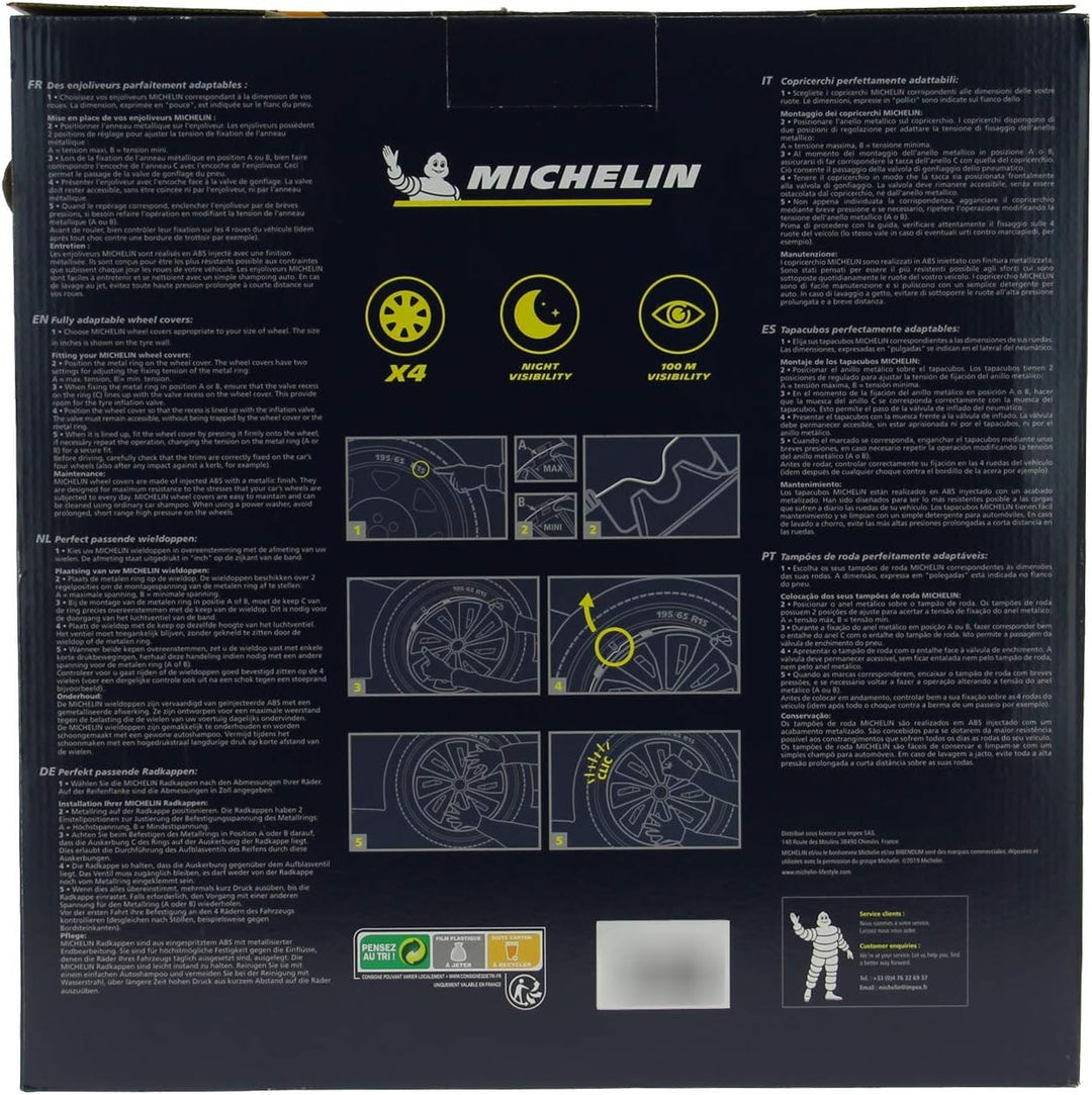 MICHELIN 009113 Felgensatz, 4 Stück, 14 Zoll, NVS 49, zweifarbig, 14 zoll