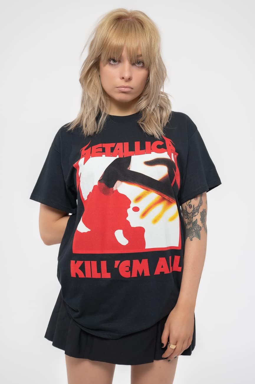 Metallica T Shirt Kill Em All Tracks Band Logo Nue offiziell Herren