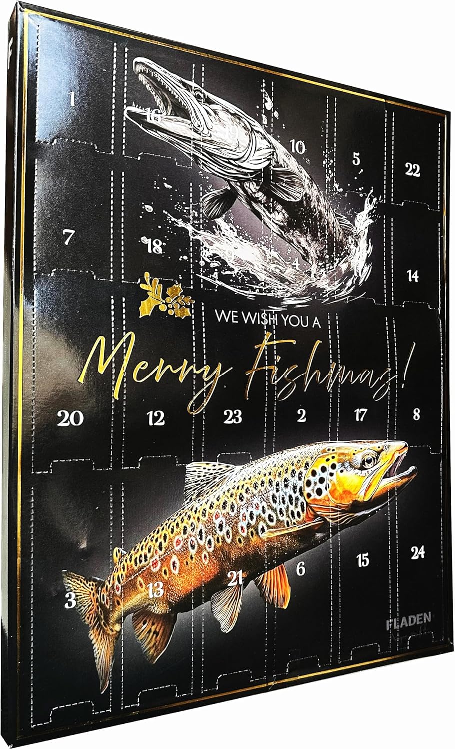 FLADEN Fishing Premium Raubfisch Angler Adventskalender - Köder Angelset Weihnachtskalender Advents