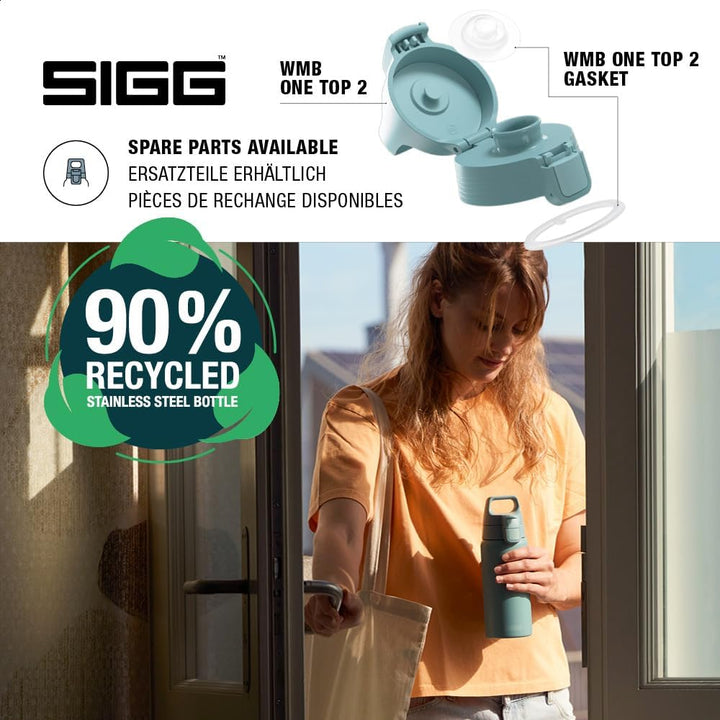 SIGG - Isolierte Trinkflasche - Thermosflasche Shield Therm One Morning Blue - kohlensäurehaltige Ge