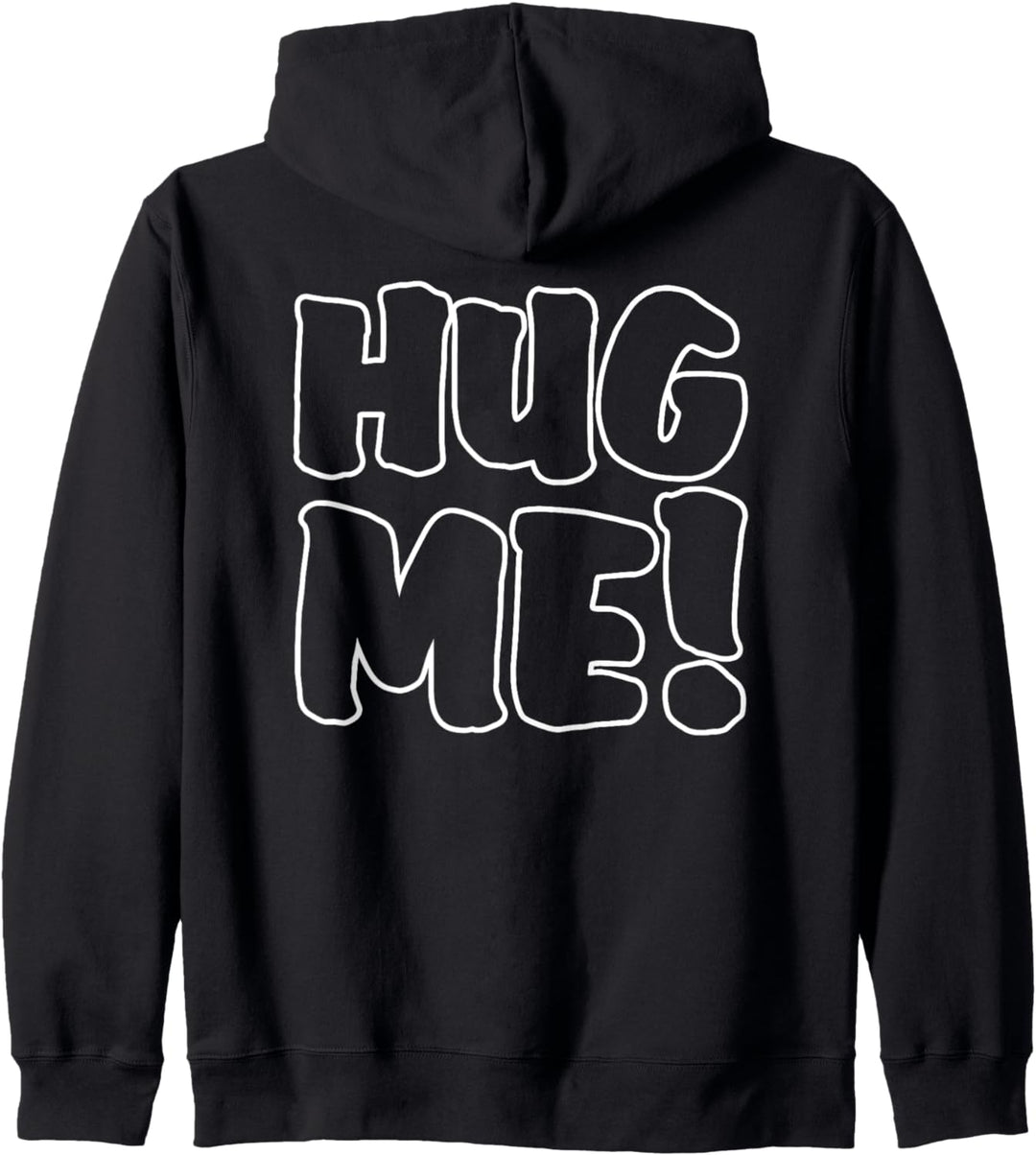 Message - HUG ME - white outline - Fan Fun Kapuzenjacke
