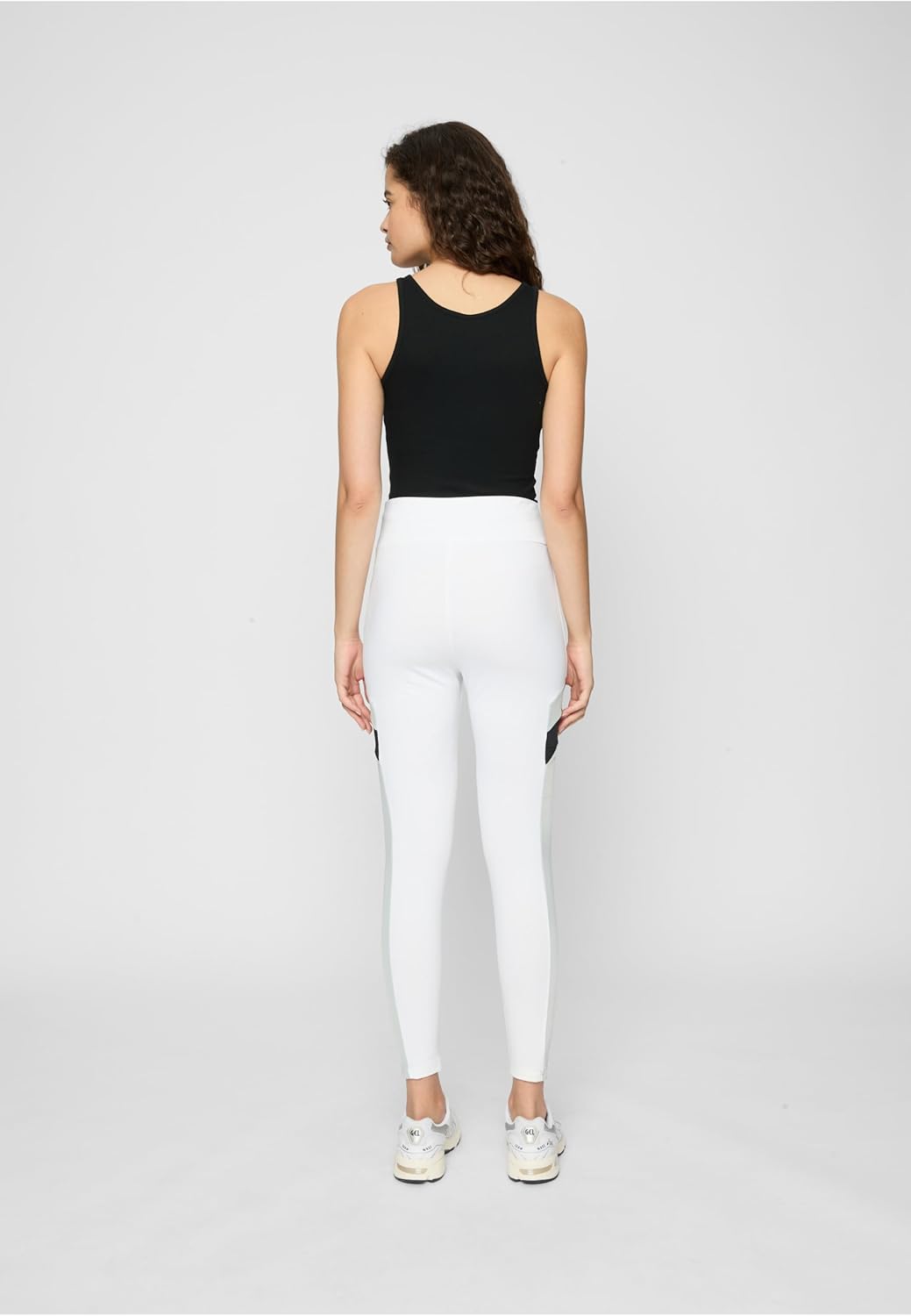 Starter Black Label Damen Ladies Starter Highwaist Sports Leggings XL White/Black, XL White/Black