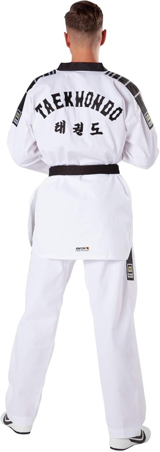 KWON Dobok TKD Anzug Grand Victory M Bestickung ohne Gürtel 200 Weiss, 200 Weiss