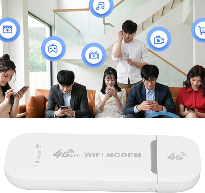 Ejoyous 4G LTE WLAN Router 150Mbps Mobilfunkrouter USB WiFi Modem mit Micro SIM Slot für Tablet Lapt
