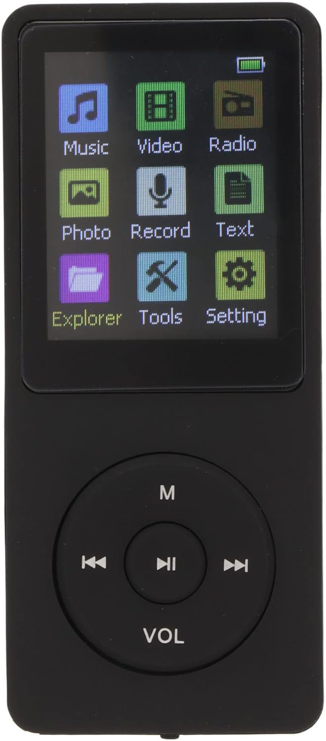 MP3-MP4-Player für, Unterstützt TF-Karte, Schlanker 1,8-Zoll-LCD-MP3-MP4-Player, Media-Musik-Player
