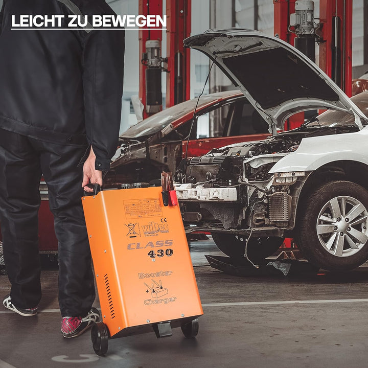 Wiltec Batterieladegerät Batterie 12V 24V Ladegerät Akkuladegerät Boost 430