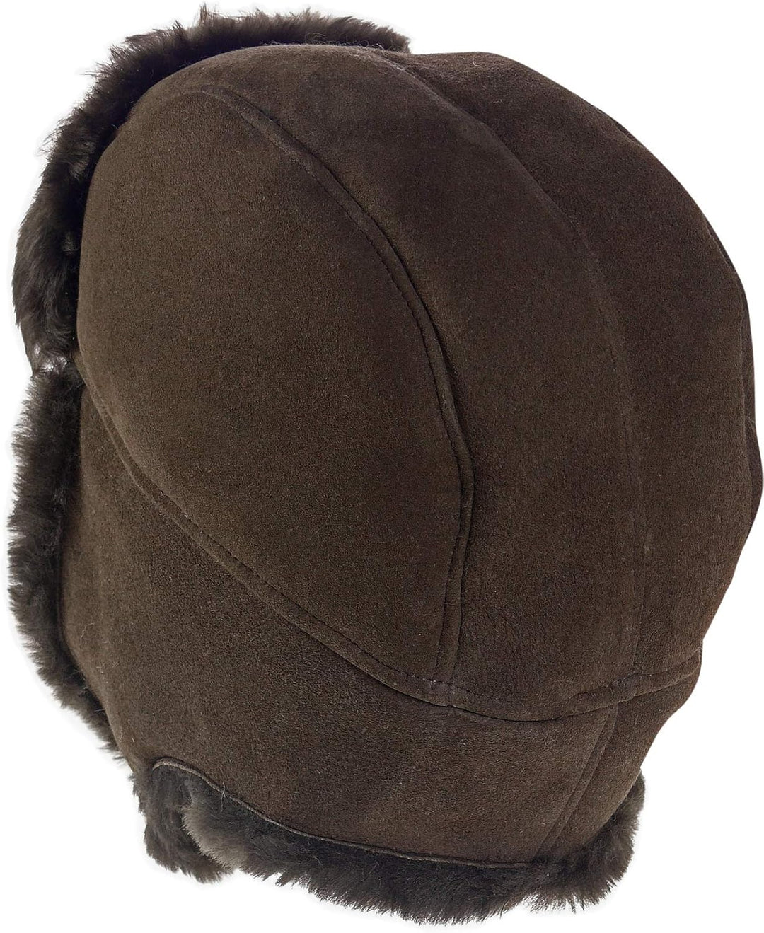 Harrys-Collection Damen Herren Pilotmütze Fliegermütze aus feinstem Merino Lammfell 3 Farben S dunke