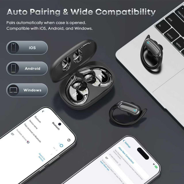 TRAUSI Kabellose Bluetooth-Kopfhörer, Bluetooth 5.3 Stereo, Over-Ear-Kopfhörer, Mikrofon mit Geräusc