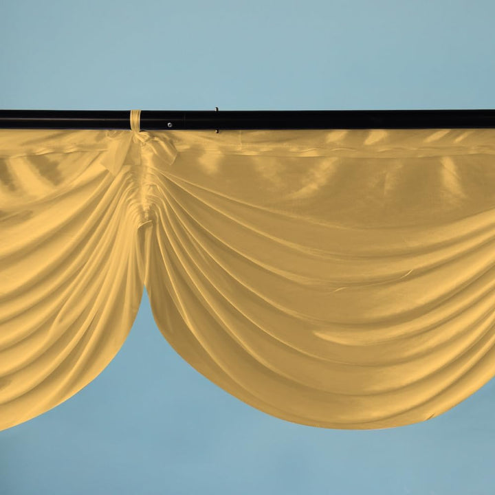 Trimming Shop Vorhang Swag Gold Ice Silk Abnehmbare Girlande für Vorhänge 3 Meter Hintergrund Girlan