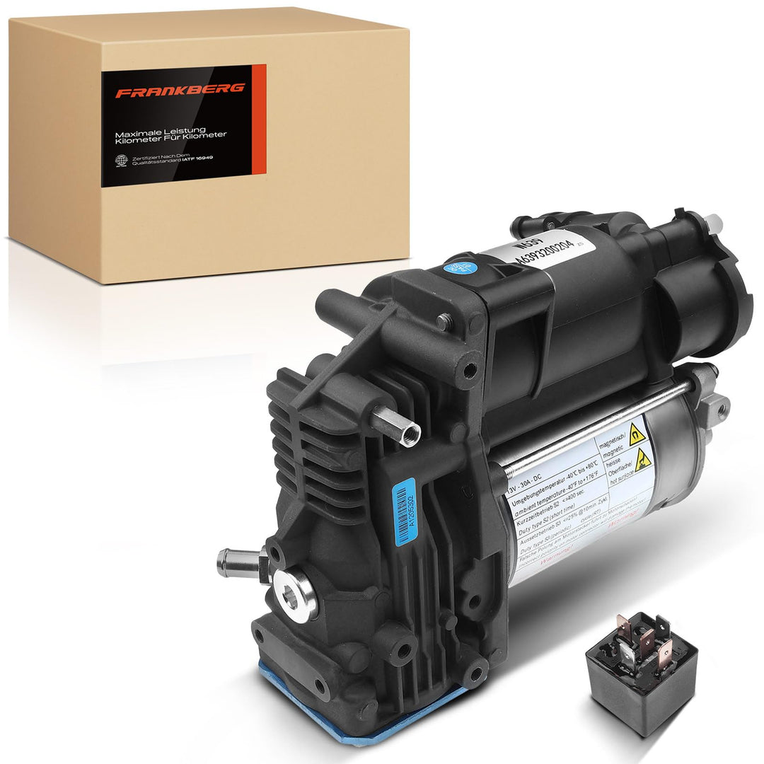 Frankberg Luftfederung Kompressor Kompatibel mit Viano Vito Bus Vito/Mixto Kasten W639 2003-2013 Rep