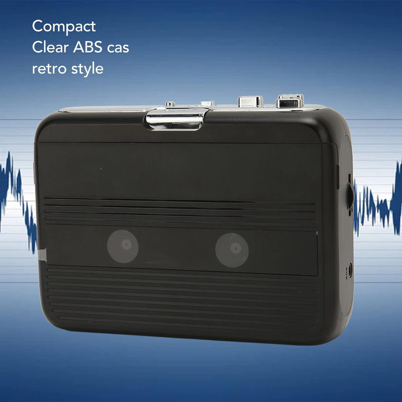 Bluetooth Kassettenspieler mit Kopfhörer, Stereo Retro Auto Reverse Tragbarer Drahtloser FM Kassette