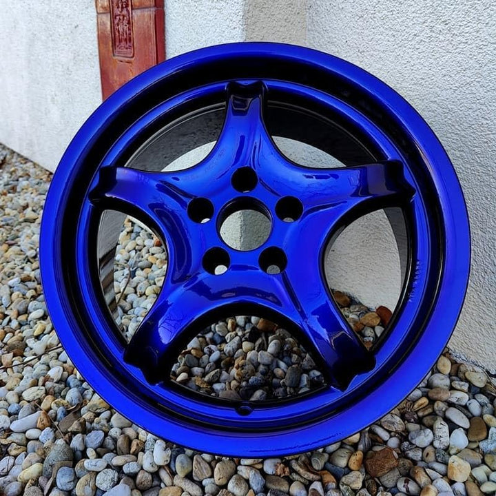Flip Flop Lack mit Multi Color Chamäleon-Effekt VULCAN (blau-schwarz), 400 ml Sprühlack + Schwarze B