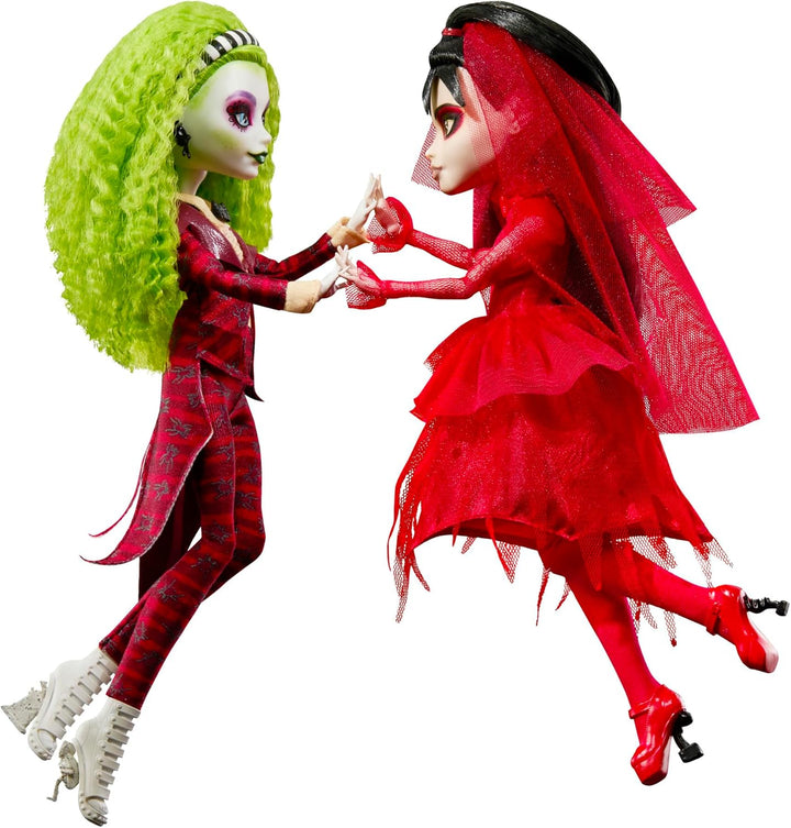 Monster High Skullector Beetlejuice-Beetlejuice-Puppe 2er-Pack, Set aus Betelgeuse- und Lydia-Deetz-