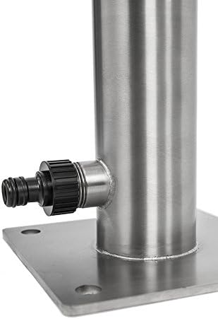 KTC Tec Wassersäule SRG 650 mm Edelstahl V2A Bewässerung Zapfstelle Zapfsäule Gartenschlauch Spender