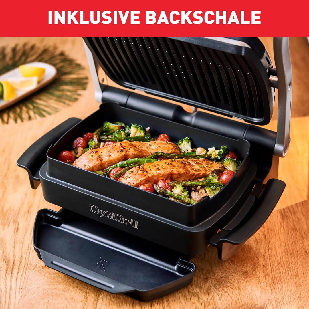 TEFAL OptiGrill Snacking & Baking Backschale XA725870| antihaftbeschichtet | wärmeisolierte Griffe |