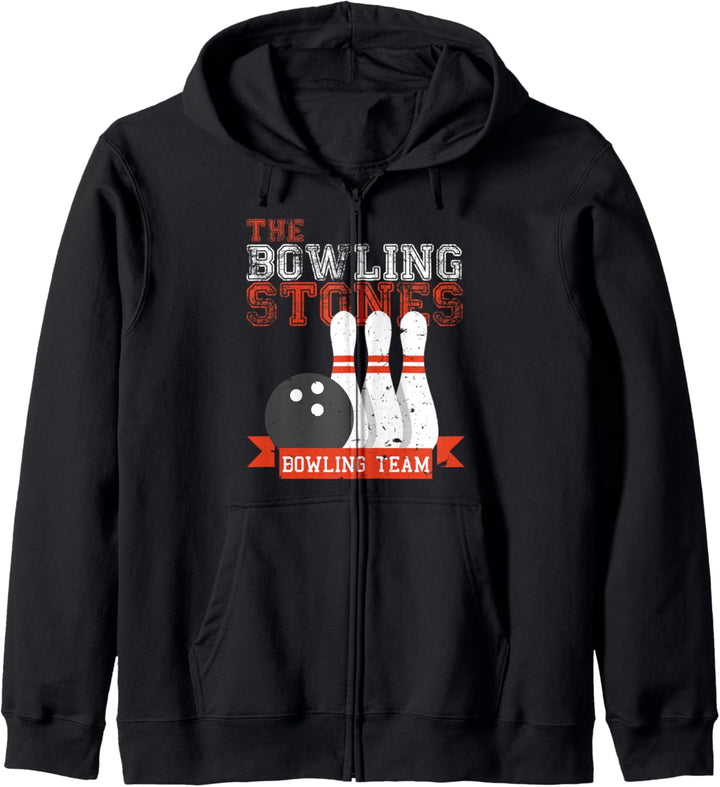 Funny Bowling Stones - Bowl Sports Team Kapuzenjacke