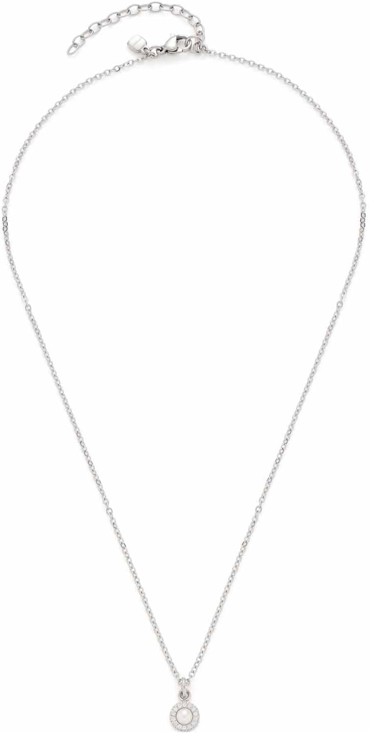 Leonardo Damen-Kette Edelstahl Zirkonia 32025291 weiss 42, wei&#xDF; 42