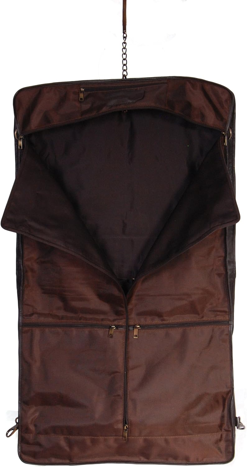 House Of Leather , Damen Herren Unisex-Erwachsene Kleidertasche braun braun L