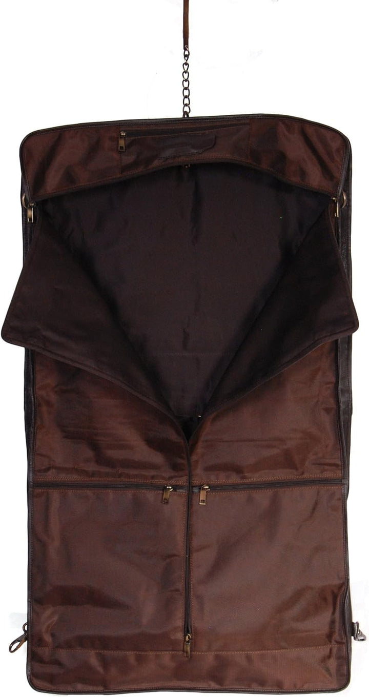 House Of Leather , Damen Herren Unisex-Erwachsene Kleidertasche braun braun L