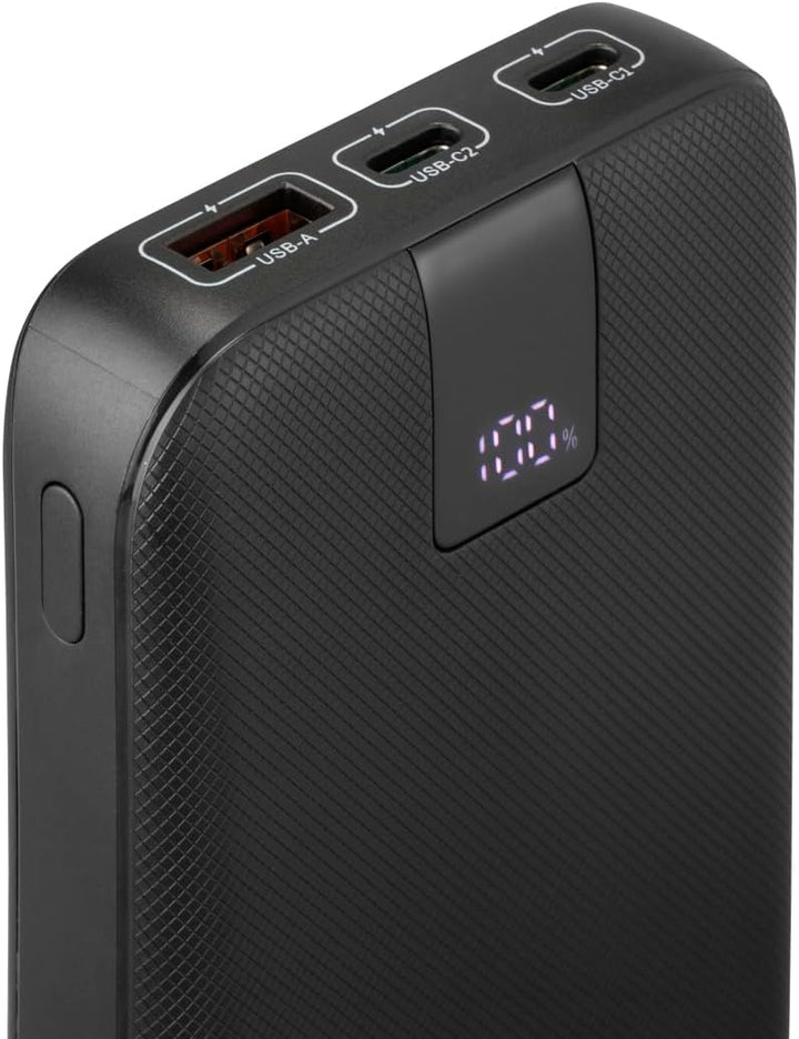 Hama Powerbank PD 10 10000mAh (externer Akku mit 2X USB C + 1x USB A, Power Pack Zertifiziert, Schne