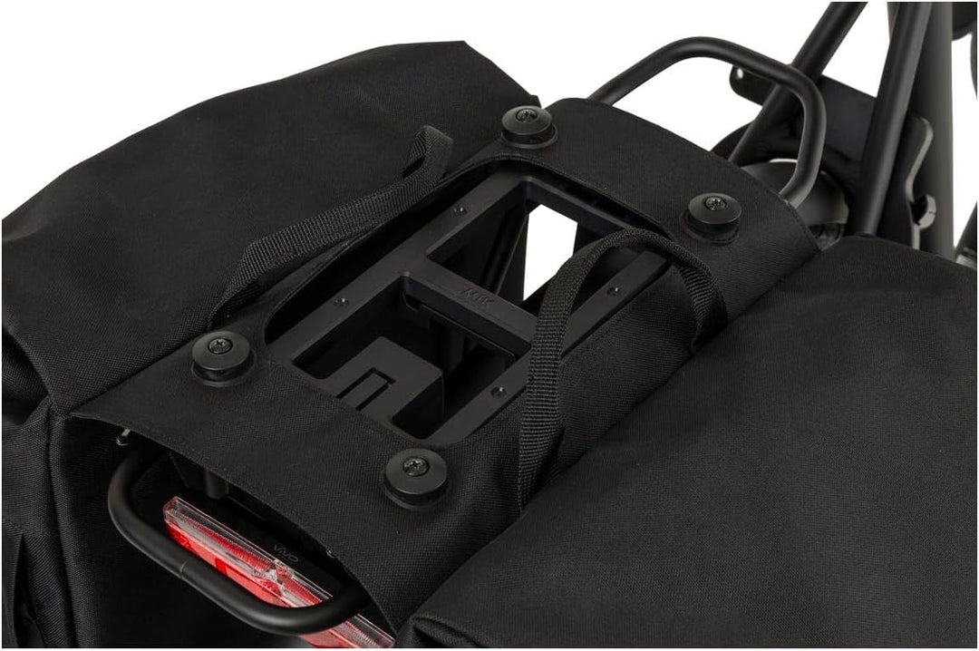 AGU Essentials DWR Urban Doppelte Fahrradtasche für Gepäckträger, 36L Gepäckträgertasche Fahrrad, Wa